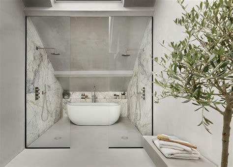 How to design a bathroom in an awkward space .